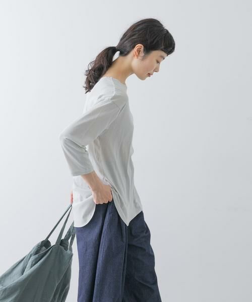 かぐれ / かぐれ Tシャツ | シフォン天竺7分袖カットソー | 詳細25