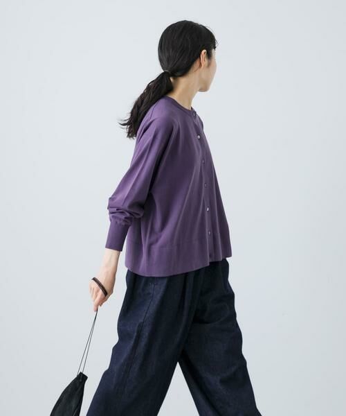 かぐれ / かぐれ カーディガン・ボレロ | ハイゲージコットンクルーネックカーディガン | 詳細4