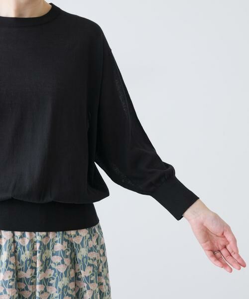 かぐれ / かぐれ ニット・セーター | コットンエアリー7分袖プルオーバー | 詳細10