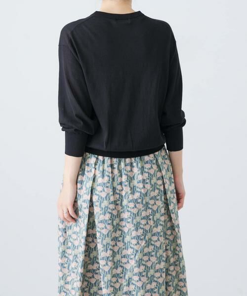 かぐれ / かぐれ ニット・セーター | コットンエアリー7分袖プルオーバー | 詳細2