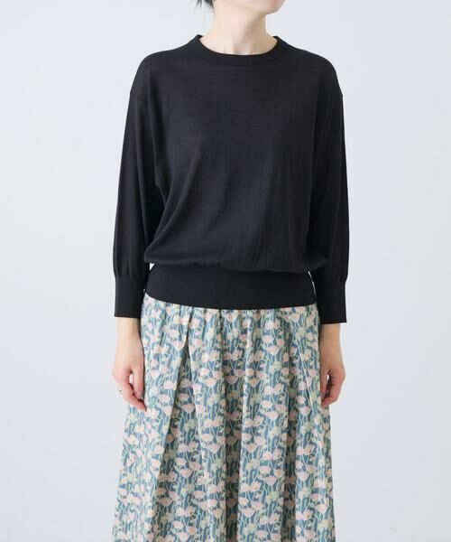 かぐれ / かぐれ ニット・セーター | コットンエアリー7分袖プルオーバー | 詳細7