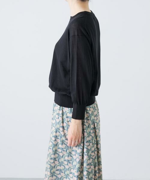 かぐれ / かぐれ ニット・セーター | コットンエアリー7分袖プルオーバー | 詳細8