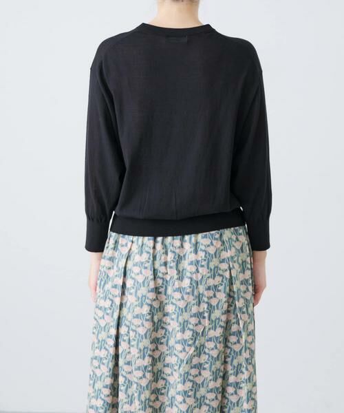 かぐれ / かぐれ ニット・セーター | コットンエアリー7分袖プルオーバー | 詳細9