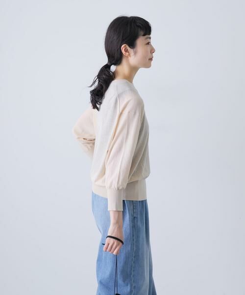 かぐれ / かぐれ ニット・セーター | コットンエアリー7分袖プルオーバー | 詳細26
