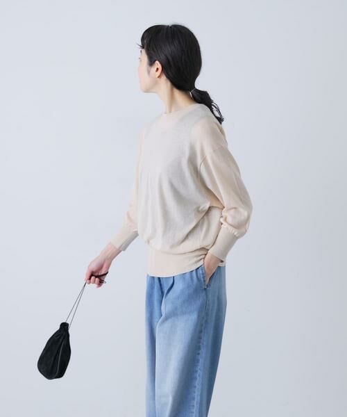 かぐれ / かぐれ ニット・セーター | コットンエアリー7分袖プルオーバー | 詳細27