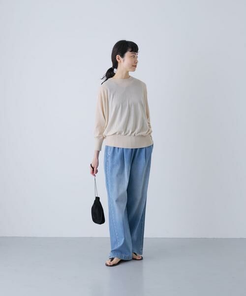 かぐれ / かぐれ ニット・セーター | コットンエアリー7分袖プルオーバー | 詳細28