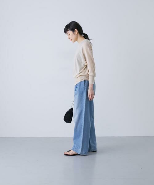 かぐれ / かぐれ ニット・セーター | コットンエアリー7分袖プルオーバー | 詳細29