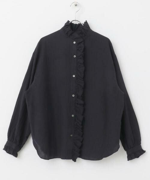 かぐれ / かぐれ シャツ・ブラウス | コットンリネンフリルカラーシャツ | 詳細14