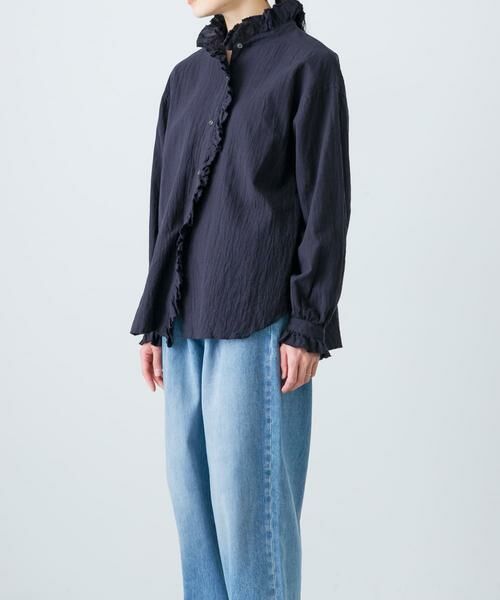 かぐれ / かぐれ シャツ・ブラウス | コットンリネンフリルカラーシャツ | 詳細2