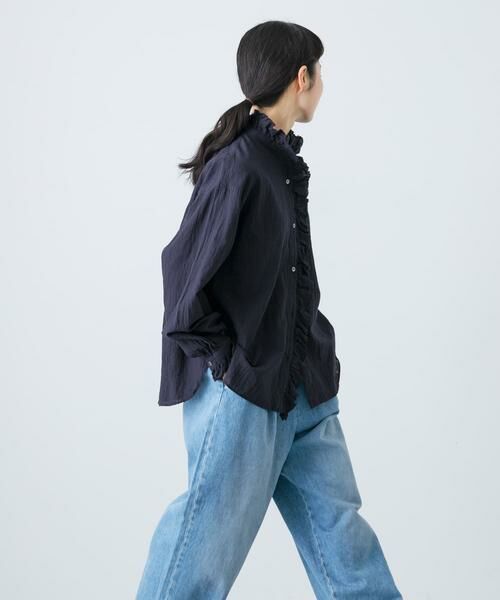 かぐれ / かぐれ シャツ・ブラウス | コットンリネンフリルカラーシャツ | 詳細4
