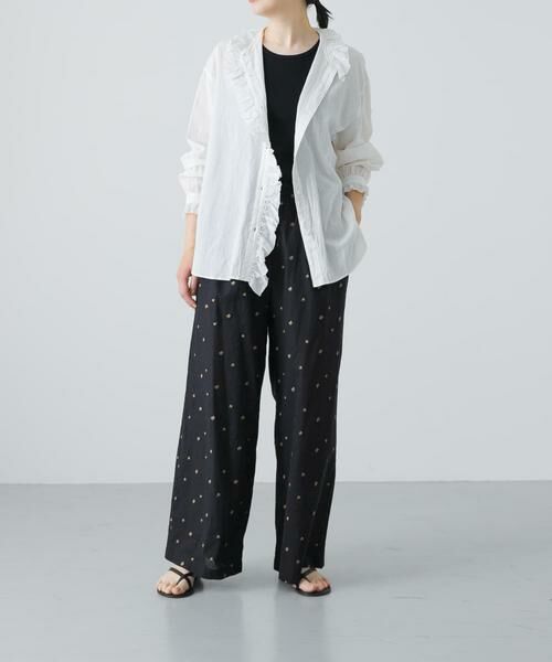 かぐれ / かぐれ シャツ・ブラウス | コットンリネンフリルカラーシャツ | 詳細21