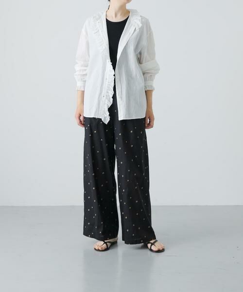 かぐれ / かぐれ シャツ・ブラウス | コットンリネンフリルカラーシャツ | 詳細22