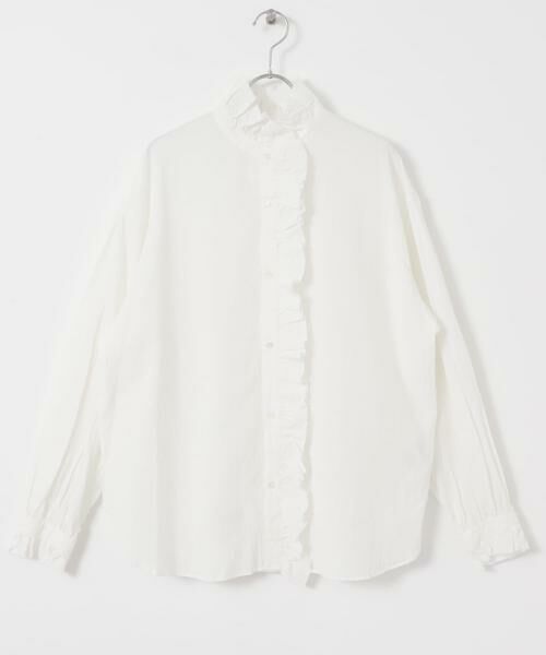 かぐれ / かぐれ シャツ・ブラウス | コットンリネンフリルカラーシャツ | 詳細26