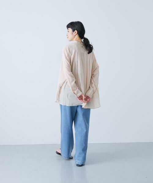 かぐれ　バックタックワイドシャツ　ピンク カグレ かぐれ バックタックワイドシャツ （ピンク） - ファッション