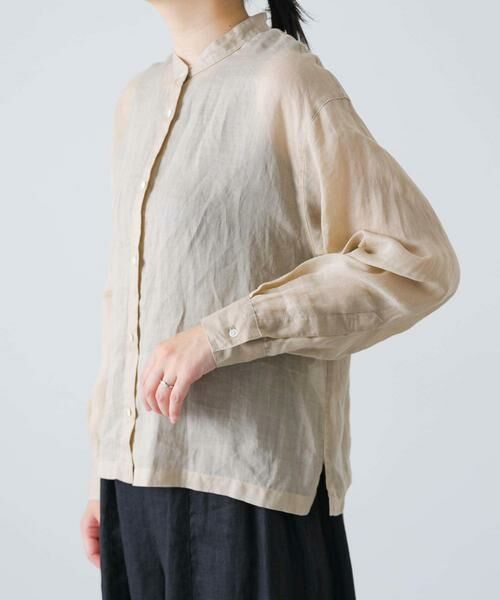 かぐれ / かぐれ シャツ・ブラウス | ラミースタンドカラーショートシャツ | 詳細19