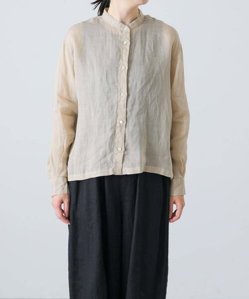 かぐれ / かぐれ シャツ・ブラウス | ラミースタンドカラーショートシャツ | 詳細16