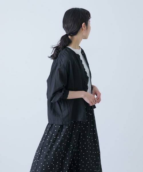 かぐれ / かぐれ シャツ・ブラウス | コットンリネンワッシャーフリルブラウス | 詳細2