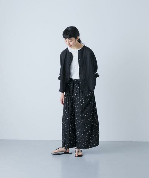 かぐれ / かぐれ シャツ・ブラウス | コットンリネンワッシャーフリルブラウス | 詳細3