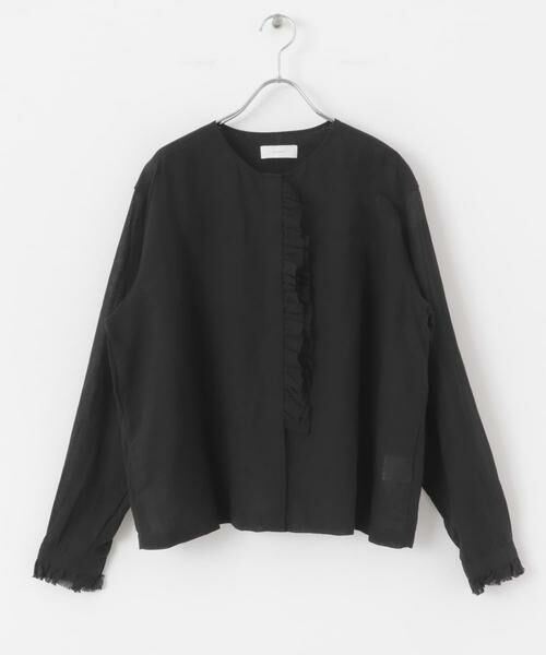 かぐれ / かぐれ シャツ・ブラウス | コットンリネンワッシャーフリルブラウス | 詳細8