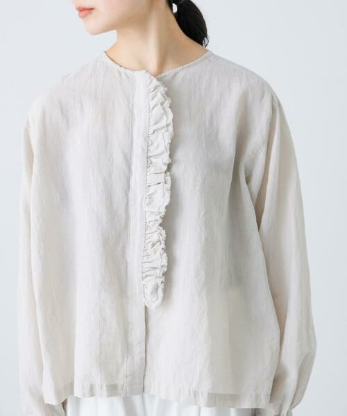 かぐれ / かぐれ シャツ・ブラウス | コットンリネンワッシャーフリルブラウス | 詳細23