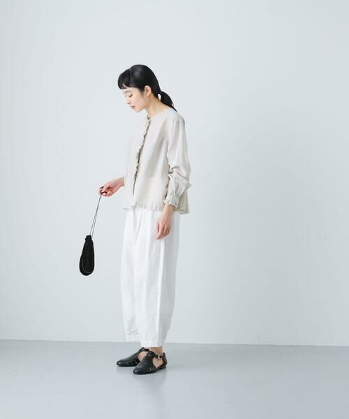 かぐれ / かぐれ シャツ・ブラウス | コットンリネンワッシャーフリルブラウス | 詳細16