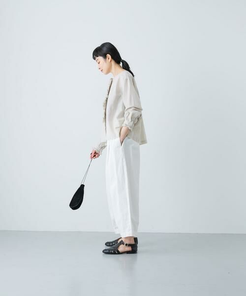 かぐれ / かぐれ シャツ・ブラウス | コットンリネンワッシャーフリルブラウス | 詳細17