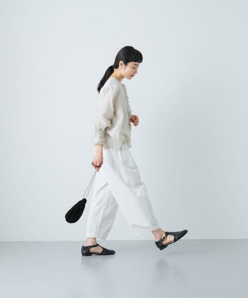 かぐれ / かぐれ シャツ・ブラウス | コットンリネンワッシャーフリルブラウス | 詳細19