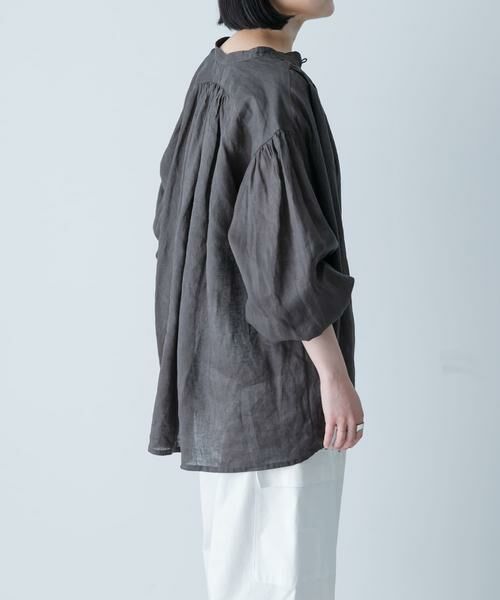 かぐれ / かぐれ シャツ・ブラウス | リネンスモックブラウス | 詳細2
