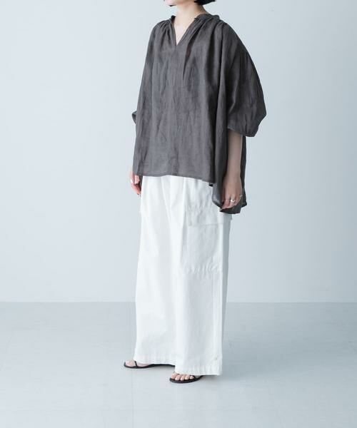 かぐれ / かぐれ シャツ・ブラウス | リネンスモックブラウス | 詳細4