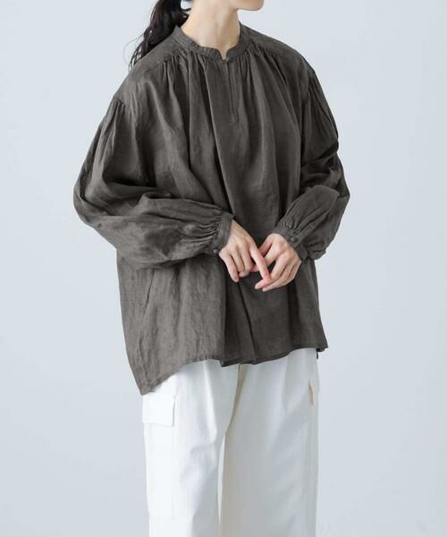 かぐれ / かぐれ シャツ・ブラウス | リネンスモックブラウス | 詳細6