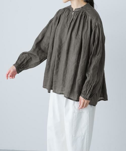 かぐれ / かぐれ シャツ・ブラウス | リネンスモックブラウス | 詳細7
