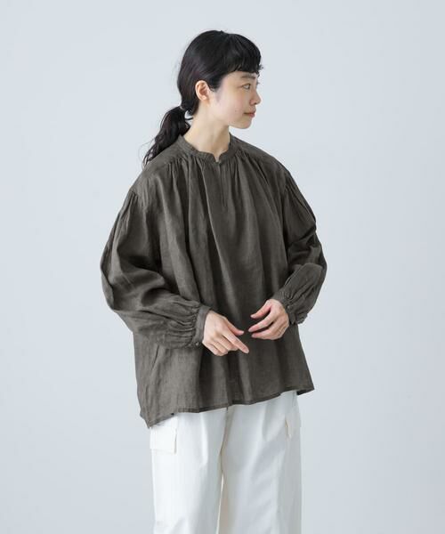 かぐれ / かぐれ シャツ・ブラウス | リネンスモックブラウス | 詳細8