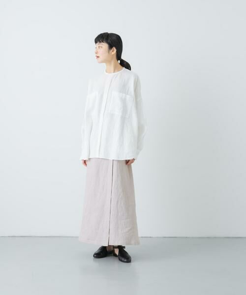 かぐれ / かぐれ スカート | リネンラミーラップスカート | 詳細3