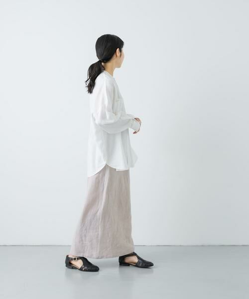 かぐれ / かぐれ スカート | リネンラミーラップスカート | 詳細4