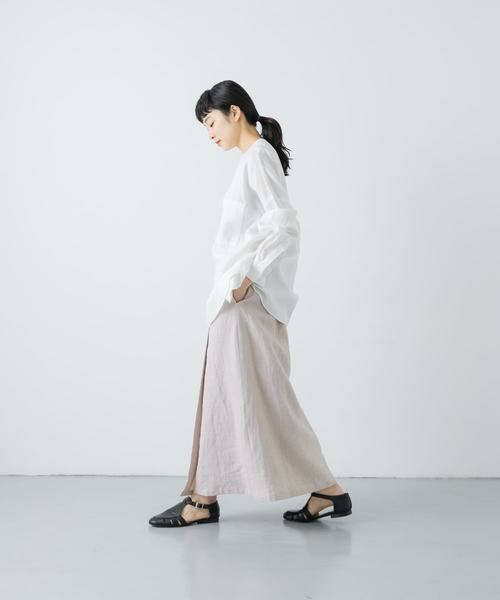 かぐれ / かぐれ スカート | リネンラミーラップスカート | 詳細5