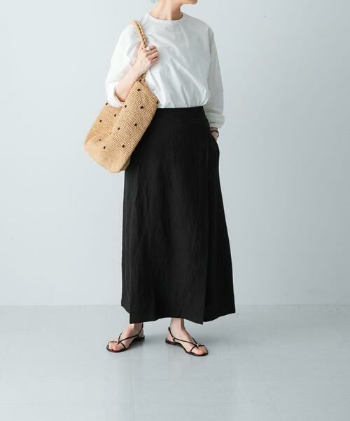 かぐれ / かぐれ スカート | リネンラミーラップスカート | 詳細18
