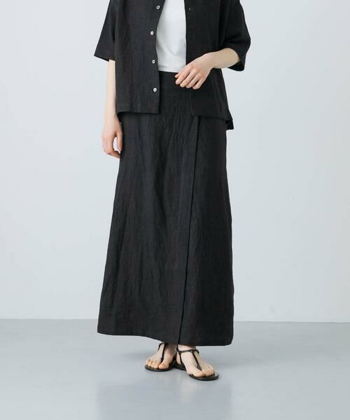 かぐれ / かぐれ スカート | リネンラミーラップスカート | 詳細21