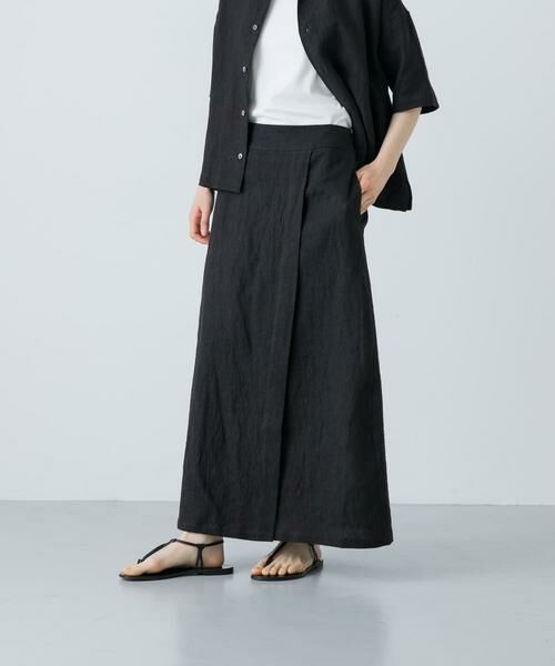 かぐれ / かぐれ スカート | リネンラミーラップスカート | 詳細22