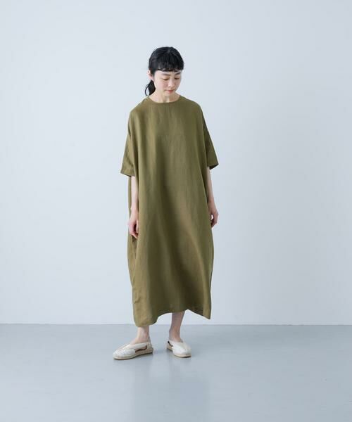 かぐれ / かぐれ ワンピース | 『2サイズ展開』リネンレーヨンワイドワンピース | 詳細3