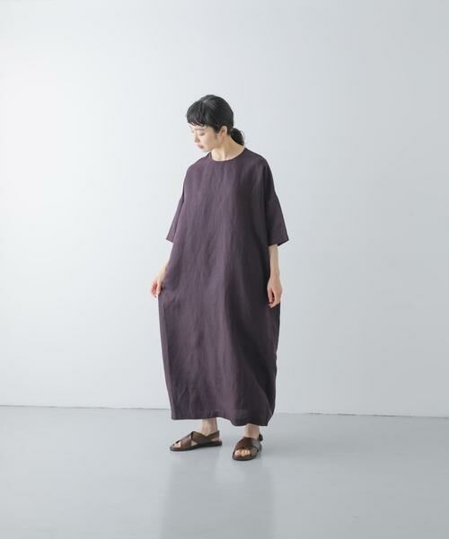 かぐれ / かぐれ ワンピース | 『2サイズ展開』リネンレーヨンワイドワンピース | 詳細27