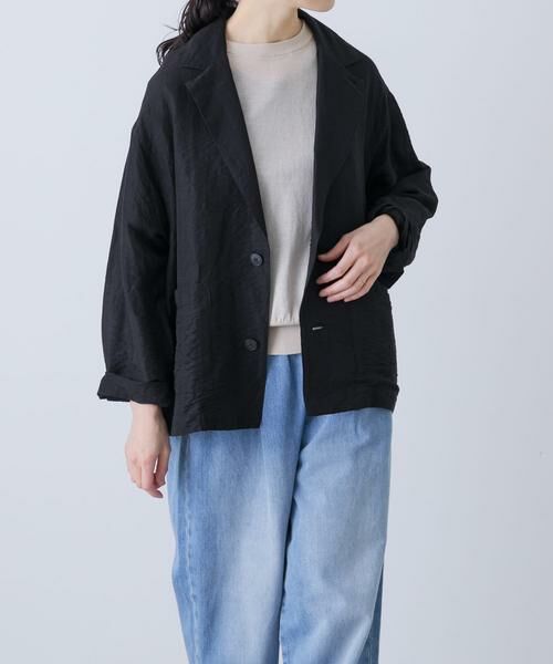 かぐれ / かぐれ その他アウター | リネンレーヨンテーラードジャケット | 詳細1