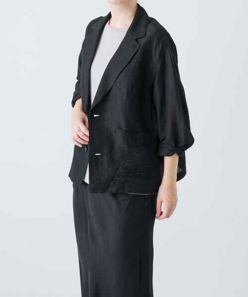 かぐれ / かぐれ その他アウター | リネンレーヨンテーラードジャケット | 詳細4