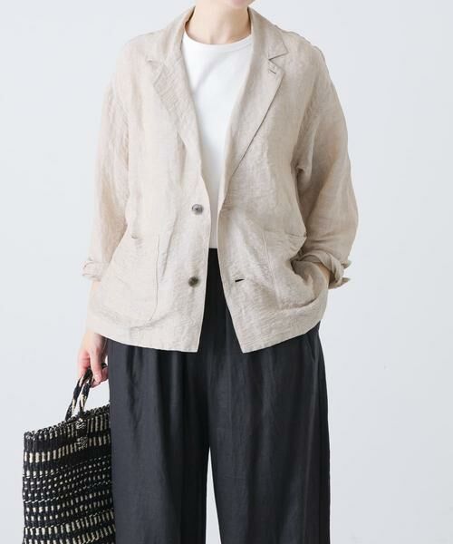 かぐれ / かぐれ その他アウター | リネンレーヨンテーラードジャケット | 詳細14