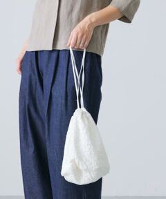 かぐれ / かぐれ バッグ | コットンレース巾着バッグ