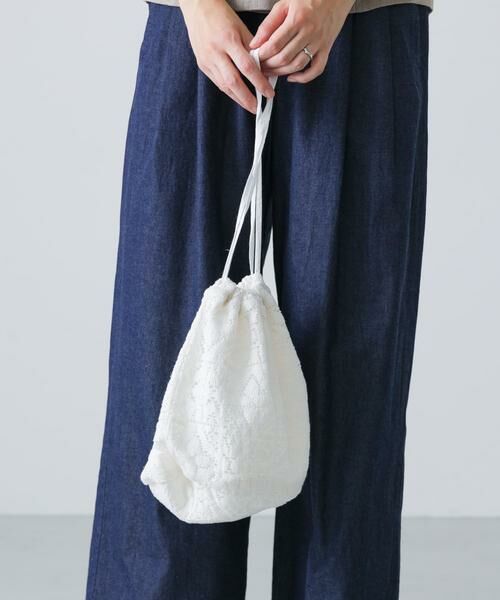 かぐれ / かぐれ バッグ | コットンレース巾着バッグ | 詳細1