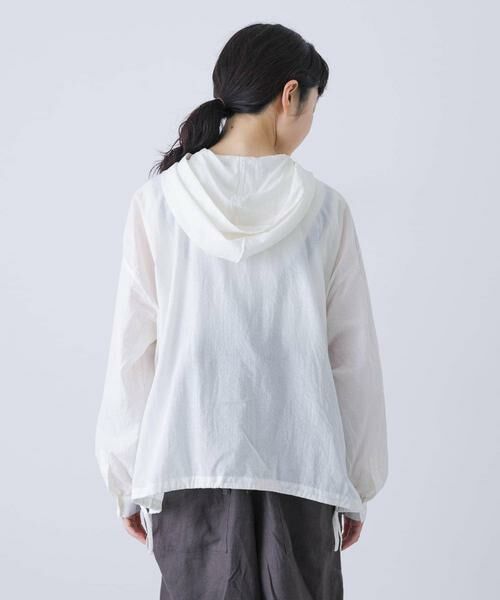 かぐれ / かぐれ シャツ・ブラウス | コットンシルクシアーフーディシャツ | 詳細10