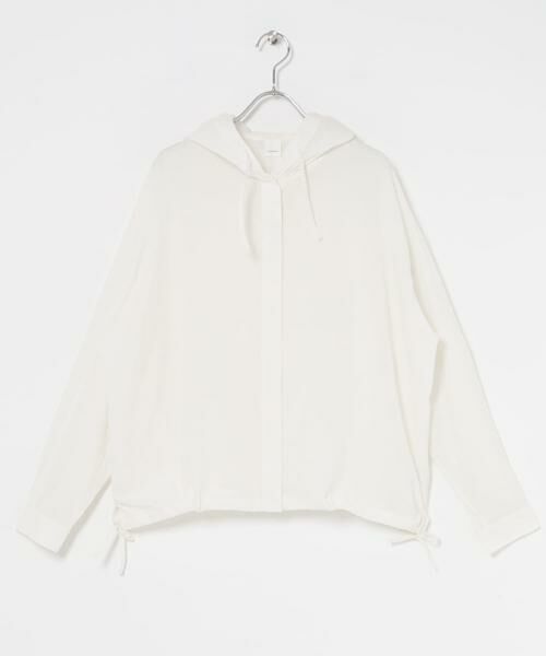 かぐれ / かぐれ シャツ・ブラウス | コットンシルクシアーフーディシャツ | 詳細13