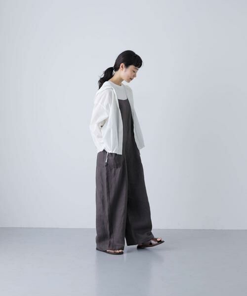 かぐれ / かぐれ シャツ・ブラウス | コットンシルクシアーフーディシャツ | 詳細7
