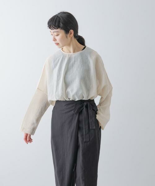 かぐれ / かぐれ シャツ・ブラウス | ソフトローンシアーワイドプルオーバー | 詳細27