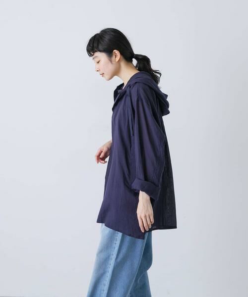 かぐれ / かぐれ シャツ・ブラウス | シアーフーディチュニック | 詳細5